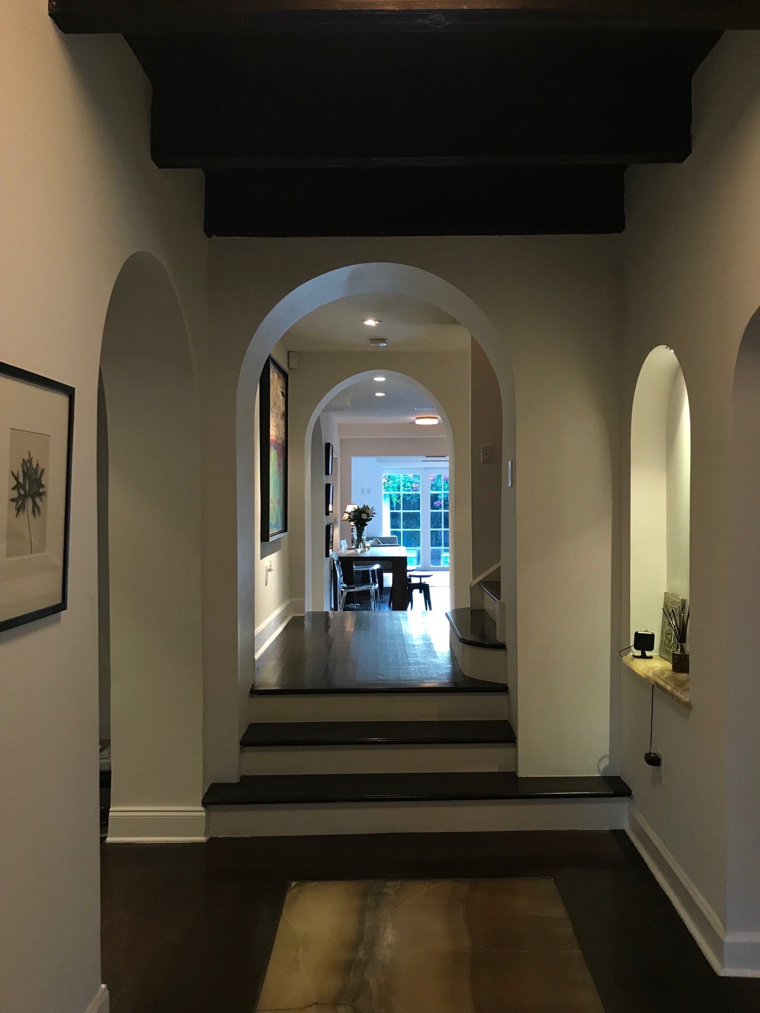 Interior arches and architectural details